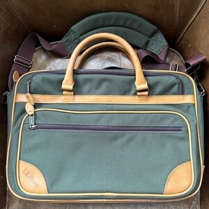 LL Bean Sportsman’s Briefcase Sage Excellent Pre-Owned Condition Hardly Used